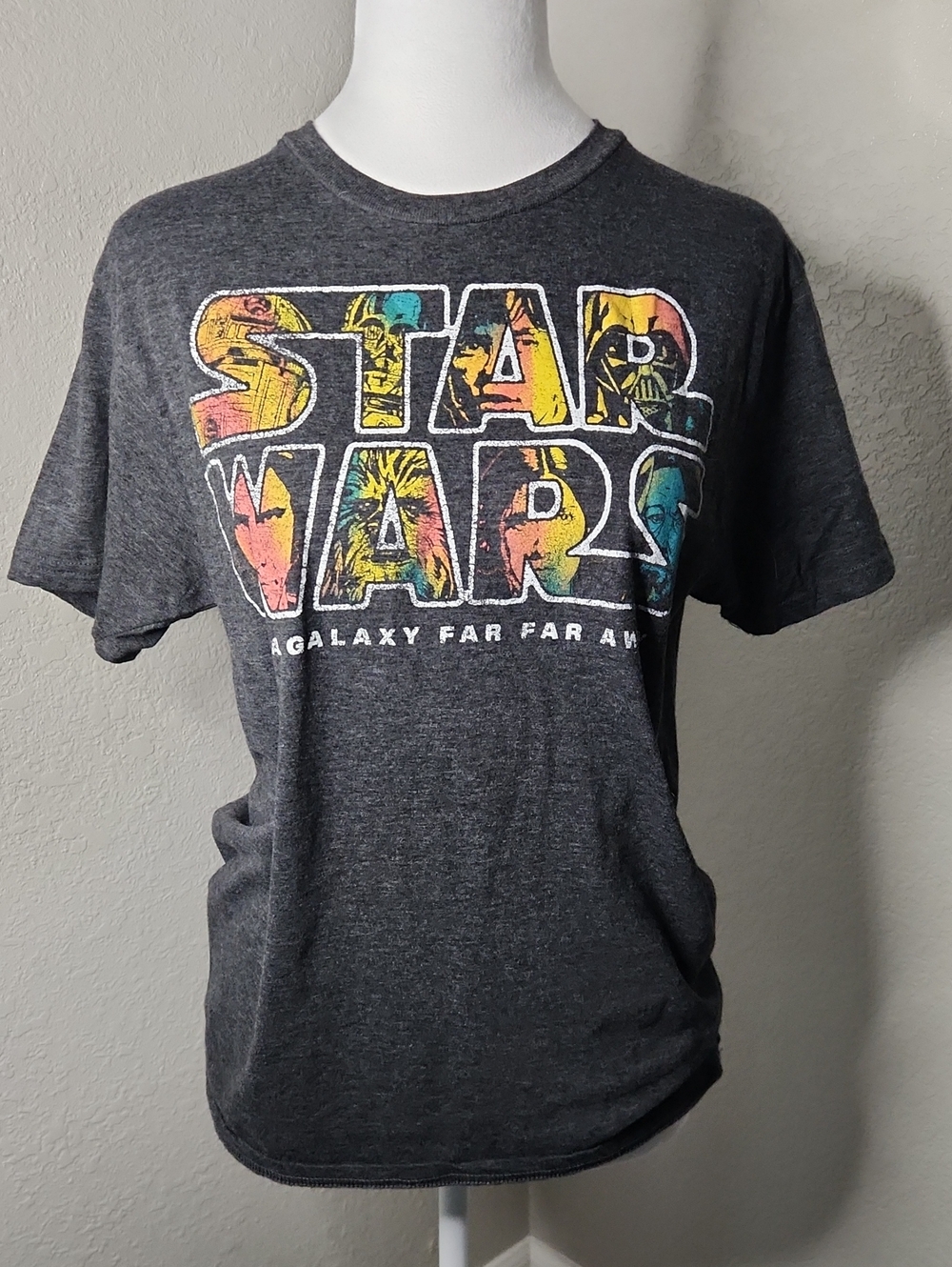 Star Wars Charcoal Tee with White Logo
